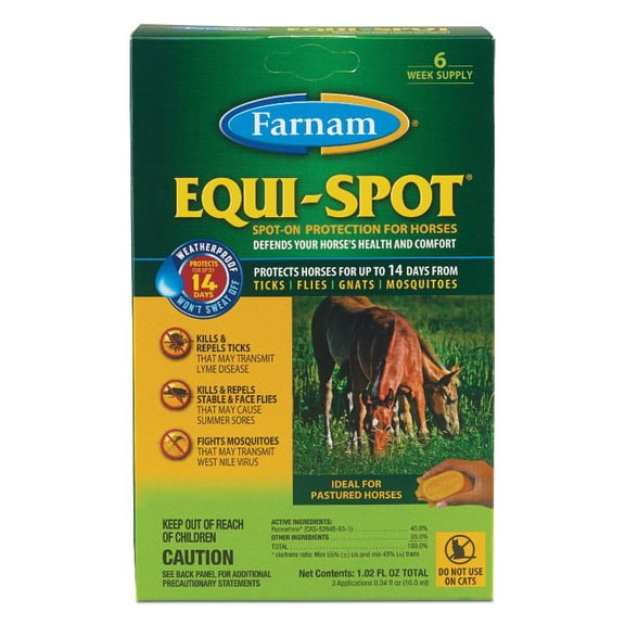 Farnam Equi-Spot Spot-On Protection for Horses 6 Week Supply