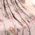 thumbnail image 3 of Doll Princess Pattern Blanket,Comfortable Soft Flannel Throw Blanket,All Season,Warm Lightweight Blankets for Sofa Bed Couch Living Room Chair,60"x80", 3 of 4