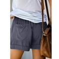 thumbnail image 1 of Pantalones Cortos Casuales con Cordón,Pantalones Cortos Casuales para Mujer Pantalones Cortos Deportivos con Cordón Elásticos para Mujer Pantalones Cortos con Cintura Elástica para Mujer Eficiencia Maximizada, 1 of 3