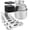 Black, variant on Magnetic Measuring Cups And Spoons Set-heavy Duty 304 Stainless Steel Double Measurement Markings Set Of 16 With Leveler For Measure Dry Liquid Ingredients