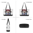 thumbnail image 6 of FORMRS Canvas Laptop Tote Bag for Women with 15.6" Computer Compartments Shoulder Handbag, Gray Cute Dog Artist, 6 of 7