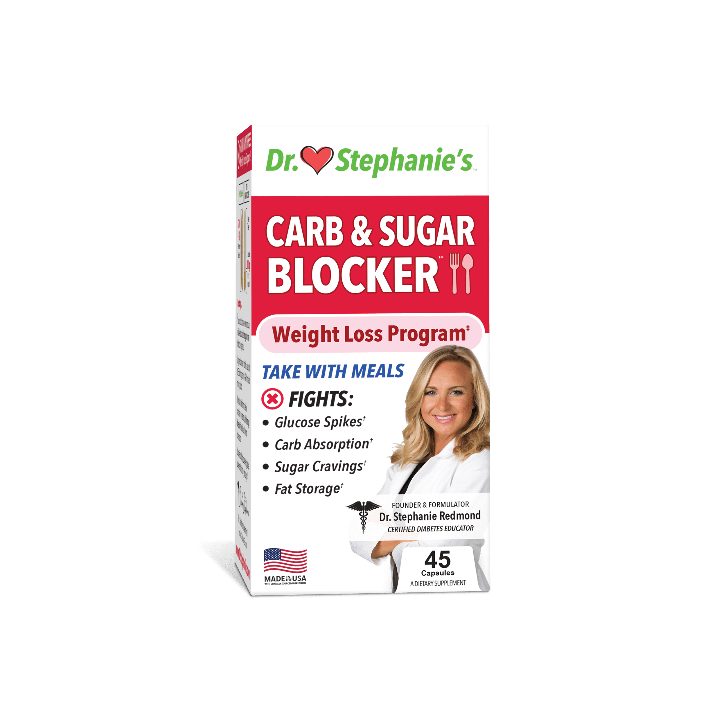 Dr. Stephanie's Dr Stephanie's Carb & Sugar Blocker, Weight Loss and Blood Sugar Health Supplement