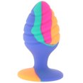thumbnail image 1 of Cheeky Large Swirl Tie-Dye Butt Plug, 1 of 5