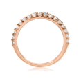 thumbnail image 2 of 1/2CT Diamond Ring 14k Rose Gold Womens Wedding Anniversary Band, 2 of 3