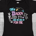 thumbnail image 4 of Inktastic My Daddy Did It and He Did It for Me with Graduation Cap Girls Baby Bodysuit, 4 of 5