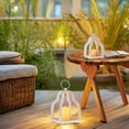 thumbnail image 7 of Nuptio Wood Lanterns Decorative Indoor: Farmhouse Hanging Candle Holder Set of 2 White Table Centerpiece Fireplace Mantle  Fall Decoration, 7 of 7