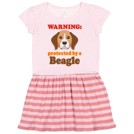 

Inktastic Beagle Dog Gifts Protected By Gift Toddler Girl Dress