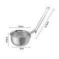 thumbnail image 3 of Foldable Long Handle Frying Filter Round/Square Rust-proof Fried Net Sieve Spoon, 3 of 11