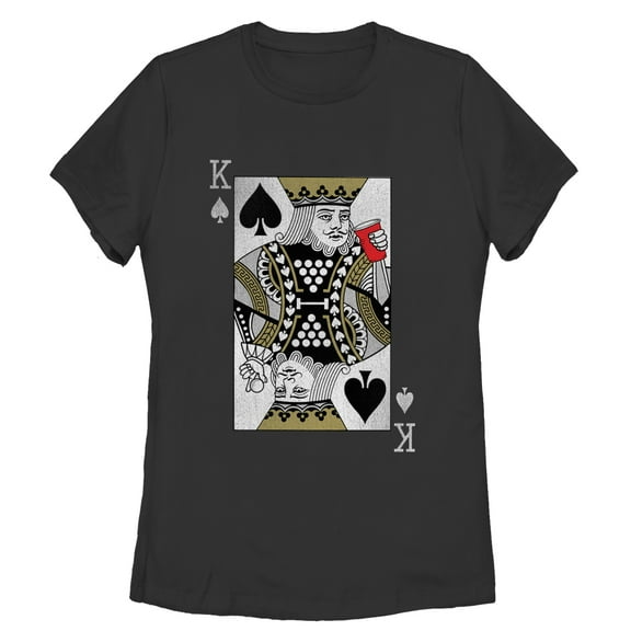 Women's Lost Gods King of Pong  Graphic Tee Black 2X Large