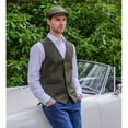 thumbnail image 3 of Mucros Weavers Men's 100% Wool Tweed Flat Kerry Flat Cap Made in Ireland, 3 of 6