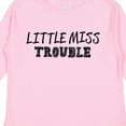 thumbnail image 4 of Inktastic Little Miss Trouble Girls Long Sleeve Toddler T-Shirt, 4 of 5