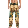 thumbnail image 7 of FORMRS Mens Pajama Pants with Pockets Sleepwear Lounge Bottoms Sizes S-2XL, Flowers and Dog, 7 of 7