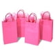 thumbnail image 1 of Bolsas de regalo DjinnGlory de papel rosa intenso con asas, paquete de 24, 1 of 8