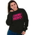 thumbnail image 5 of Breast Cancer Chemo Hero BCA Heart Women Crewneck Sweatshirt Brisco Brands S, 5 of 6