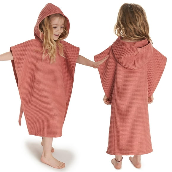 Toalla de playa con capucha ZICOTO Soft Waffle Cotton para niños