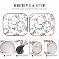thumbnail image 6 of Balery 2 Piece Alpacas and Hearts Car Windshield Sun Shade|Foldable Front Windshield Shade for Car Front Window for Most Sedans SUV Truck-Small, 6 of 7