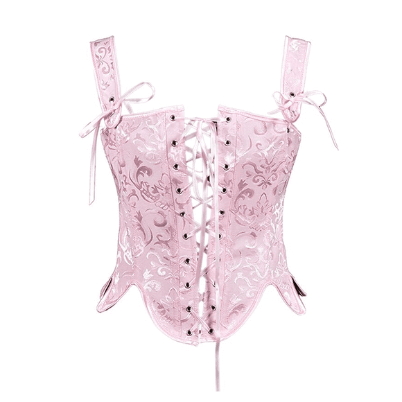 JFGHDG Corset Tops for Women Renaissance Corset Bustier Top Womens Corset Tops for Women Going Out Bustier Corset Lace Corset Tops for Women Pink 2xl
