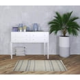 thumbnail image 6 of 8' Brown Geometric Flatweave Handmade Distressed Runner Rug With Fringe, 6 of 9