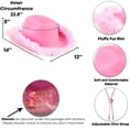 thumbnail image 2 of Divertido conjunto rosa con sombrero de vaquera y gafas en forma de corazón, 2 of 6