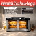 thumbnail image 4 of Gourmia Toaster Oven - 6-Slice French Door Digital Air Fryer with Temperature Probe, Stainless Steel, 4 of 9