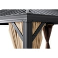 thumbnail image 5 of Barton 10x14 Gazebo, Hardtop Gazebo With Aluminum Frame, Double Galvanized Steel Roof, Curtains and Netting Included, Metal Gazebos Pergolas for Patios, Garden, Parties, Lawns, 5 of 5