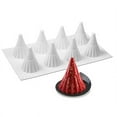 thumbnail image 1 of 8 Cavity Christmas Tree Shaped Silicone Cake Mold Cookies 3D Baking Tools, 1 of 1