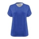 thumbnail image 3 of Hecho para Más Camisa Mujeres de Cuello en V de Gran Tamaño de Manga Corta Top Sólido, Base de Verano Deportivo Tee para el Uso Diario Y Casual Del Hogar, Bastidor de Imitación Ligero, 3 of 3