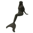 Treasure Gurus Large Rustic Metal Mermaid Yard/Pond Statue/Garden