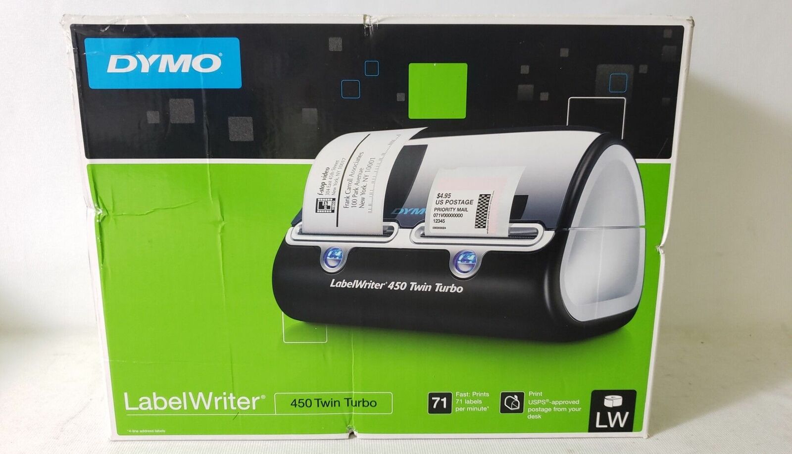 dymo labelwriter 450 twin turbo printing blank labels