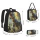 thumbnail image 2 of Easygdp Ferocious Dinosaur Mochila para Niños y Niñas con Set de Caja de Almuerzo y Estuche para Lápices 3 en 1, Mochila Escolar Estampada para Adolescentes, 2 of 7
