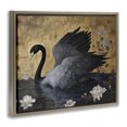 thumbnail image 3 of Stupell Industries Dark Swan on Lake Brown Framed Floater Canvas Wall Art design by Jose Perez, 17 x 21, 3 of 9