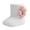 White, variant on Kids Shoe Babys Girls Autumn Winter Sun Flower Shoes Cotton Boots Warm Toddler Shoes for Fashion Breathable Comfortable Shoe(12 Months,Gray)