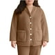 thumbnail image 3 of Ropa para chicas adolescentes,Pijama de polar de doble cara para mujer, cárdigan de manga larga, ropa de estar suave para el invierno en casa, sopatenor, 3 of 9