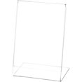 thumbnail image 1 of Plymor Clear Acrylic Sign Display/Literature Holder (Angled), 4" W x 6" H (12 Pack), 1 of 3
