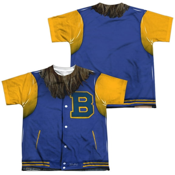 Teen Wolf - Varsity Jacket (Front/Back Print) - Youth Short Sleeve Shirt - Small