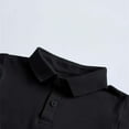 thumbnail image 5 of Eltusu Boys Polo Shirts, Short Sleeve Pullover Casual 2 Pieces Collar Shirts Black Size 12-13 T, 5 of 7