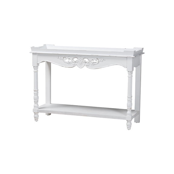 Baxton Studio Rafferty Console Table - Vintage-Inspired White Accent Table