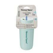 Tommee Tippee 3-in-1 Insulated Toddler Convertible Cup, 18m+, 10oz, Spill-Proof, Mint, 1 Pack