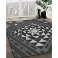 thumbnail image 2 of Ahgly Company Indoor Rectangle Patterned Dark Gray Black Area Rugs, 7' x 9', 2 of 6