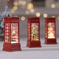 thumbnail image 5 of Christmas Decorations for Home Flame Lamp Oil Lamp Santa Claus Elk Lamp New Year Gift Small Wind Lantern Desktop Scene Layout, 5 of 5