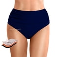 thumbnail image 2 of Chuancc Period Swimwear Leakproof Swim Bottoms Waterproof Menstrual Bathing Suit Bikini Bottom for Teens Women Navy S, 2 of 7