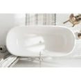 thumbnail image 4 of Elegant Kitchen & Bath BT10267GW-BNK 67 in. Soaking Bathtub, Glossy White with Brushed Nickel Trim, 4 of 8