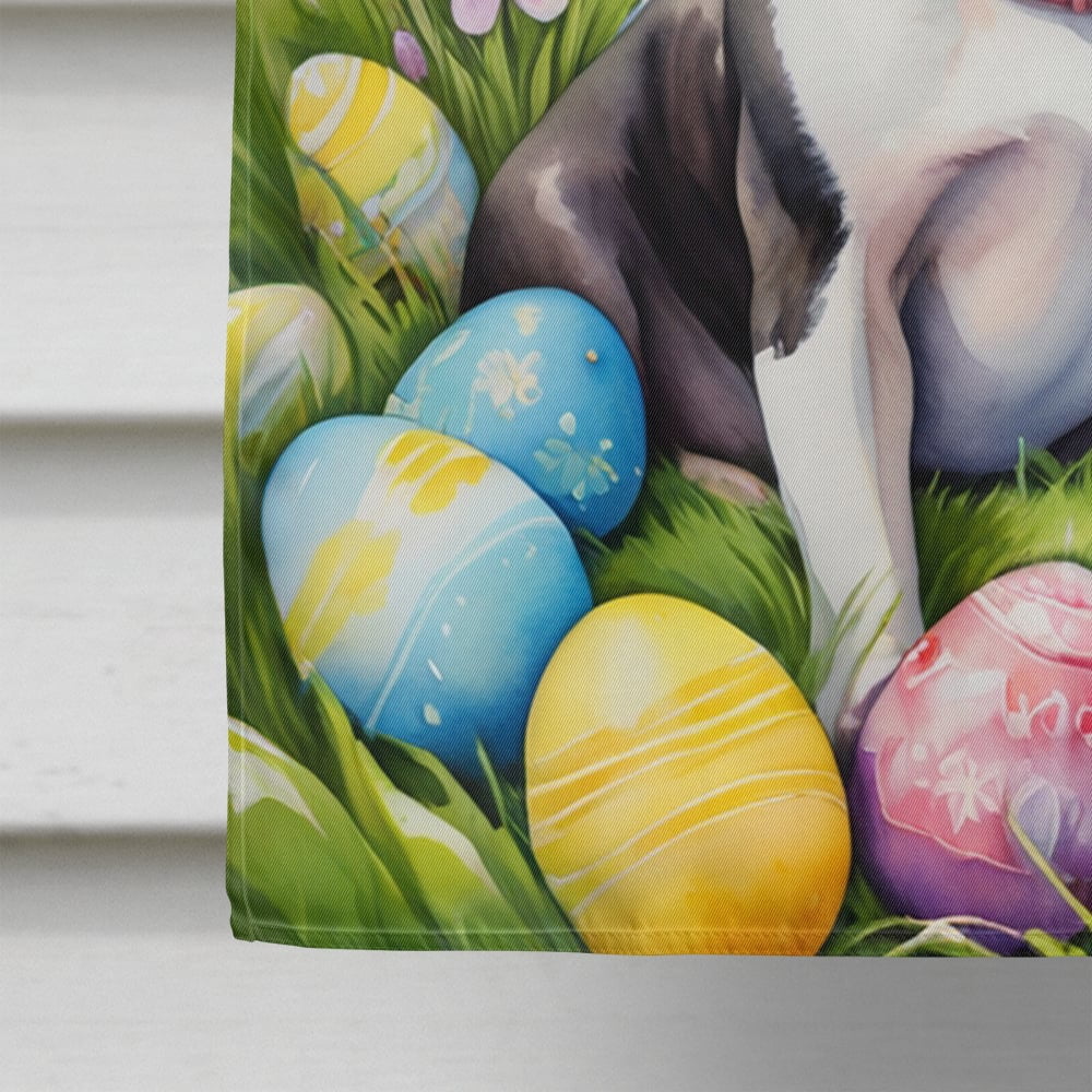 Boston Terrier Easter Egg Hunt House Flag 28 in x 40 in