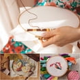 thumbnail image 2 of Sherbo 3 Pieces Beech Wood Embroidery Hoops Set By 7 Inch to 9 Inch Circle Hoop Ring Cross Stitch Cotton for Diy Embroidery Floss Starter of Sewing Art Kits Crafts (BeechHoop 7-9), 2 of 5