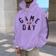 thumbnail image 1 of MHFRRA Sudadera con Capucha y Sudaderas para Hombre, Informal, con Estampado de Fútbol, Holgada, Cómoda y Cálida, para Otoño E Invierno, para Uso Diario Al Aire Libre Púrpura, 1 of 3