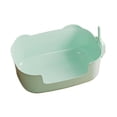 thumbnail image 2 of Cajas de arena para gatos Contenedor de arena para gatos con pala Orinal portátil Bandeja de arena para gatos Inodoro para gatos Caja de arena verde, 2 of 8