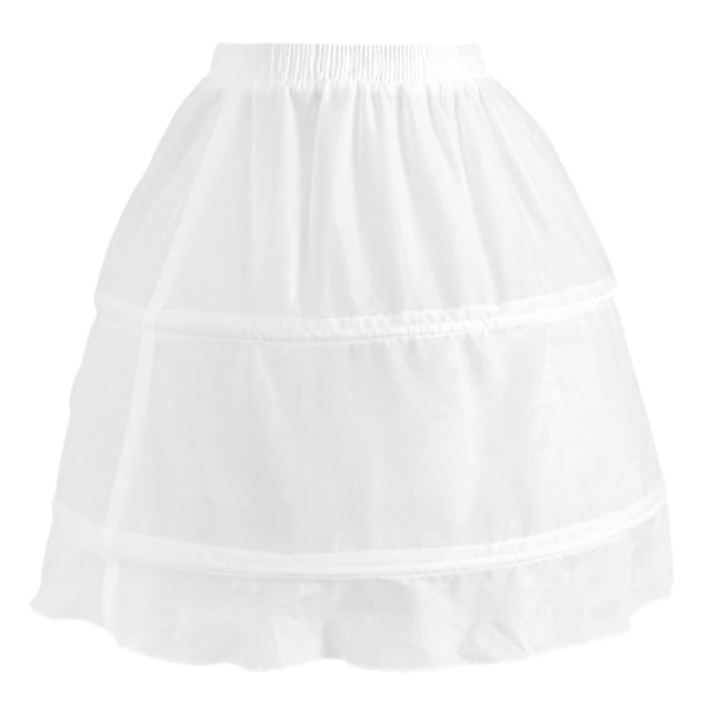 Crinolina Mantenga Vestido Tela Completa Blanco Zulema Crinolina corta para niñas