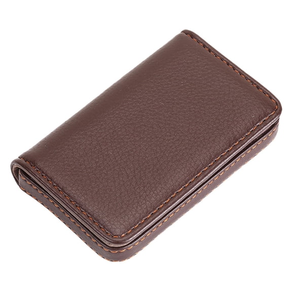 Business Card Holder, Portable Pocket Name Card Case, Multi-Slot Credit Card Storage Wallet, Lightweight Smooth Faux Leather Card Organizer, Compact Flip Card Carrier for Small Card Storage