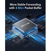 Cudy GS108 8 Port Gigabit Unmanaged Ethernet Network Switch , Ethernet Splitter Plug & Play Fanless Metal Design Shielded Ports Traffic Optimization