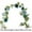 A, variant on 70.86 in Artificial Eucalyptus Garland With Flowers - Wedding Table Decorations, Floral Rose for Centerpieces, Backdrop Wall Flower Vines, Room Decor (Dusty Blue)